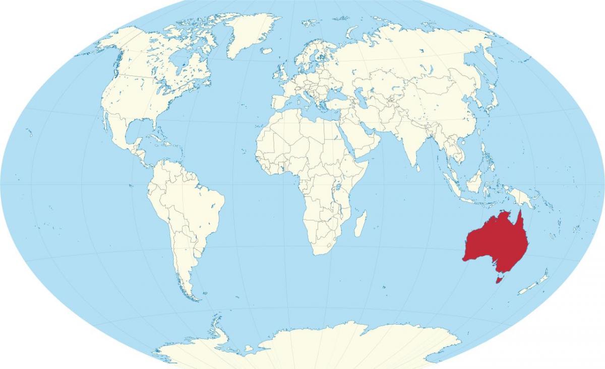 أستراليا على خريطة العالم