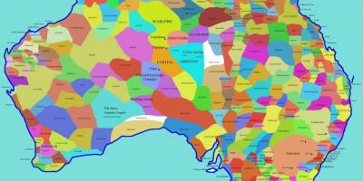 الخريطة الأصلية في أستراليا